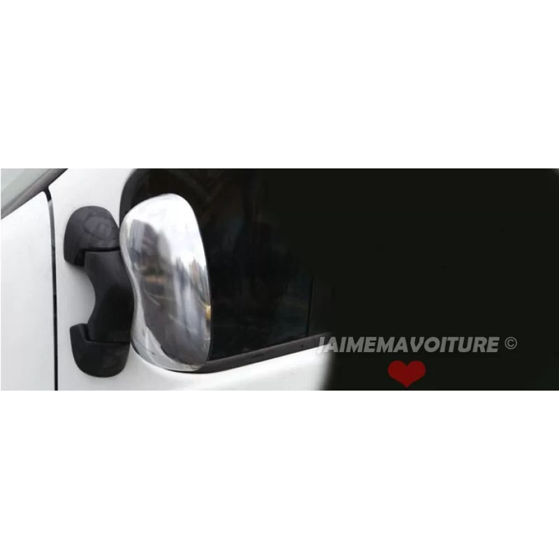 Coque de rétroviseurs chrome alu 2 Pcs Inox NISSAN PRIMASTAR