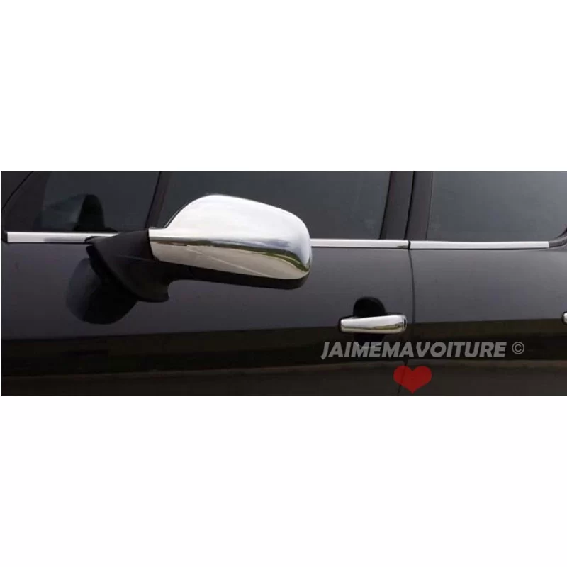 Contour de vitre chrome alu 4 Pcs Inox PEUGEOT 407 Contour de vitre chrome alu 4 Pcs Inox PEUGEOT 407