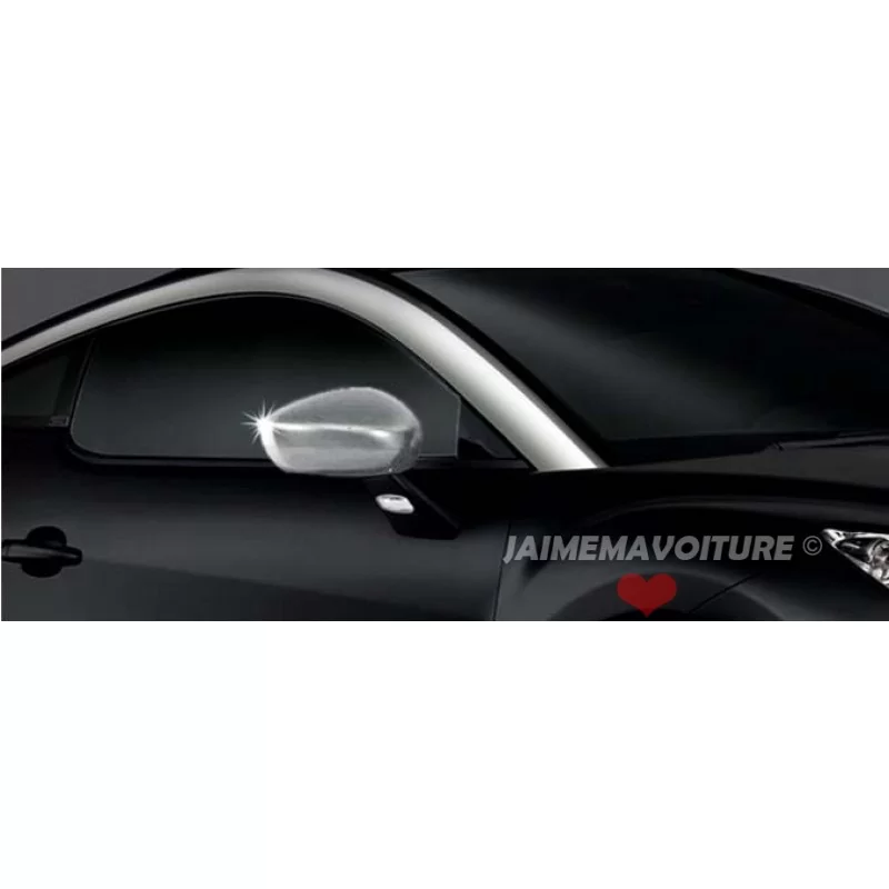 Coque de rétroviseurs chrome alu 2 Pcs Inox PEUGEOT RCZ