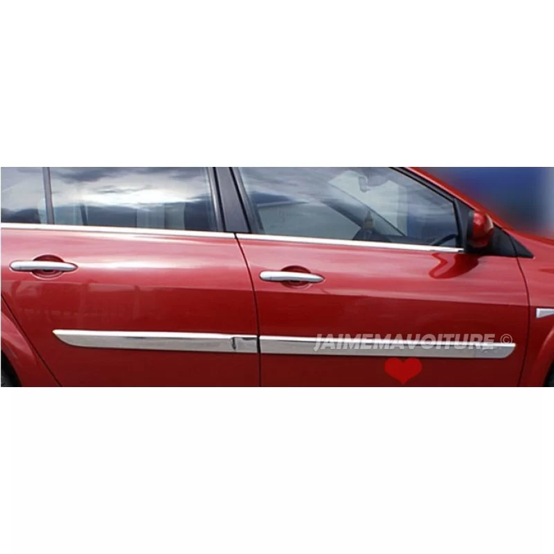 Outline of window chrome alu 4 Pcs stainless RENAULT MEGANE 2