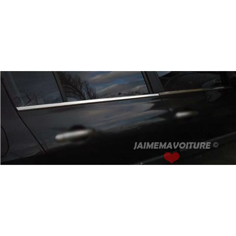Outline of window chrome alu 4 Pcs stainless RENAULT MEGANE 2 Outline of window chrome alu 4 Pcs stainless RENAULT MEGANE 2