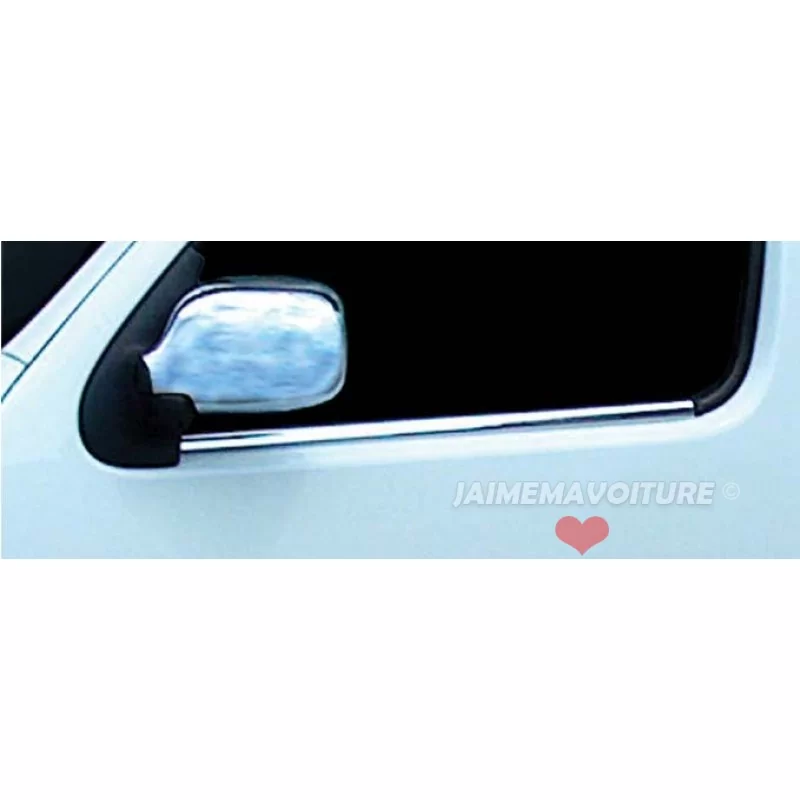 Coque de rétroviseurs chrome alu 2 Pcs Inox RENAULT KANGOO