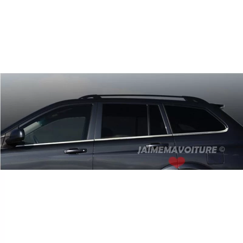 Outline of window chrome aluminum 6 Pcs stainless SSANGYONG KYRON