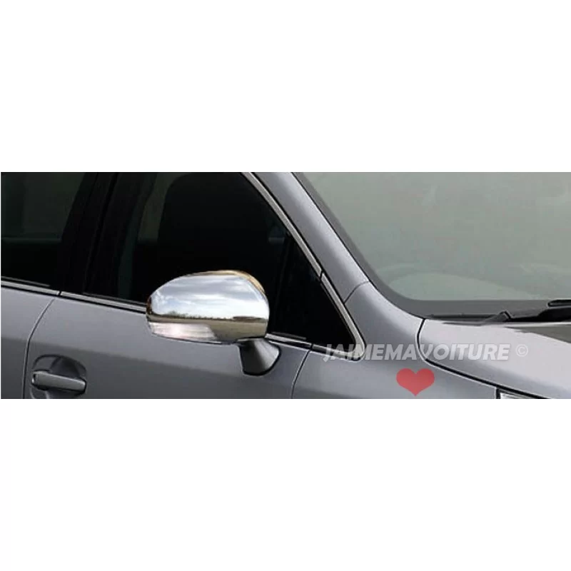 Shell mirrors chrome aluminum 2 Pcs stainless TOYOTA AVENSIS