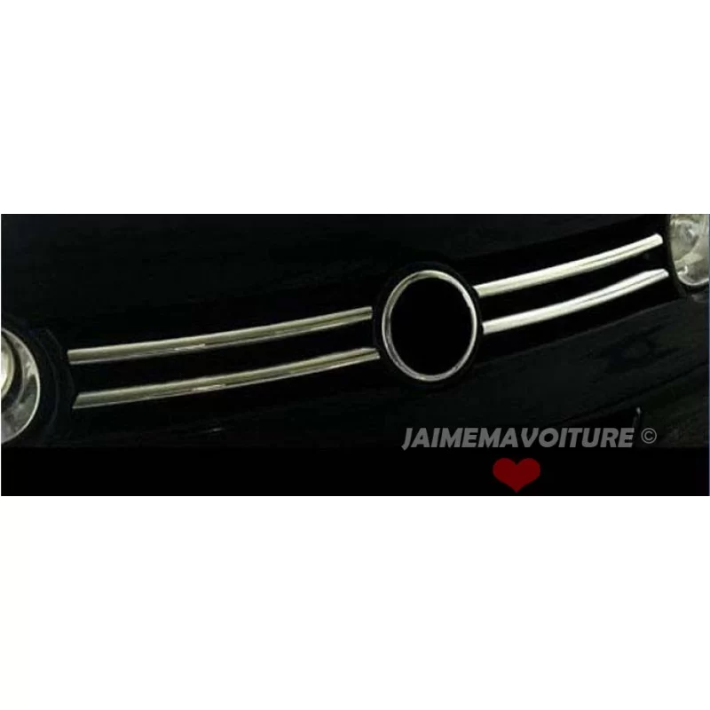 Baguette de calandre chrome alu Inox GOLF 4