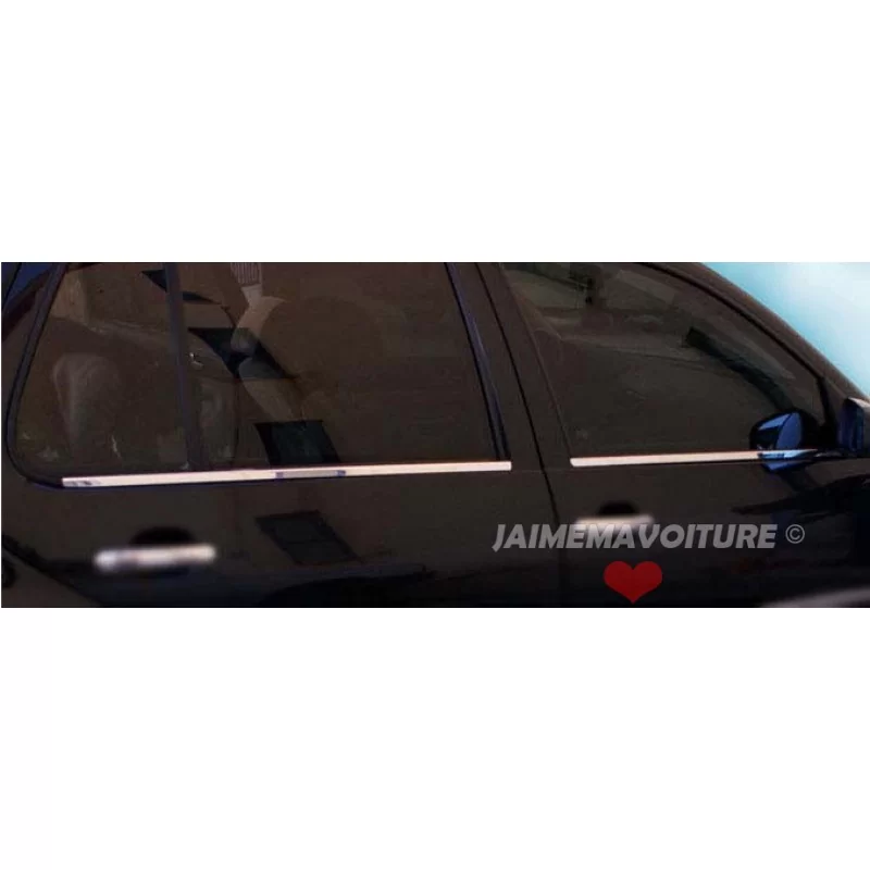 Contour de vitre chrome alu Inox GOLF 4 Contour de vitre chrome alu Inox GOLF 4
