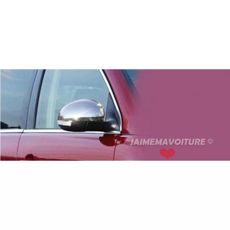 Cáscara espejos cromo aluminio 2 piezas acero inoxidable TIGUAN Cáscara espejos cromo aluminio 2 piezas acero inoxidable TIGUAN