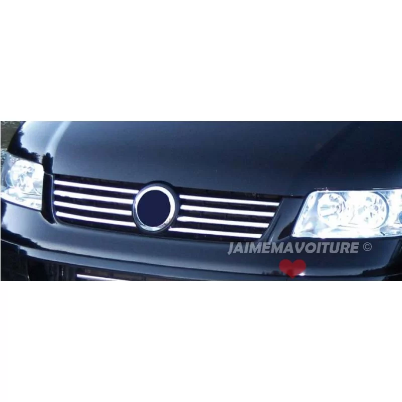 Zauberstab der Kühlergrill Chrom Alu 8 Pcs Edelstahl VW T5 tragen 2003-2010 Zauberstab der Kühlergrill Chrom Alu 8 Pcs Edelstahl VW T5 tragen 2003-2010