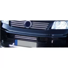 Hinzugefügte Raster Alu Chrom Stoßstange vorne 2 Stk Edelstahl VW T5 tragen 2003-2010