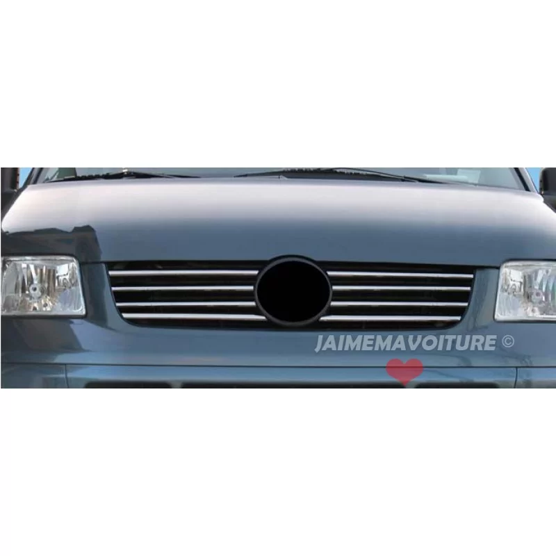 Zauberstab von Kühlergrill Chrom Alu 8 Pcs Edelstahl (Modell Streifen) VW T5 Carry 2003-2010 Zauberstab von Kühlergrill Chrom Alu 8 Pcs Edelstahl (Modell Streifen) VW T5 Carry 2003-2010