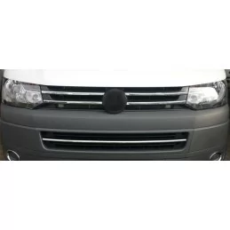 Baguette de calandre et grille pare choc chrome alu 5 Pcs Set VW T5 TRANSPORTER