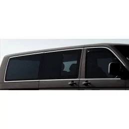 Gliederung der Fenster Alu 14 Pcs aus rostfreiem Chromstahl (doppelte Schiebetür) VW T5 CARAVELLE 2004-2010