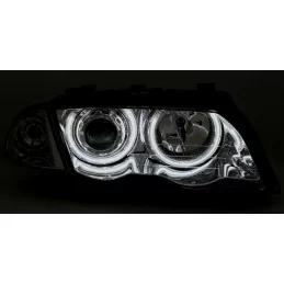 Front headlights angel eyes CCFL BMW 3 series Chrome