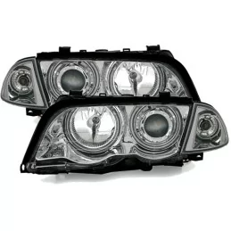 Front headlights angel eyes CCFL BMW 3 series Chrome