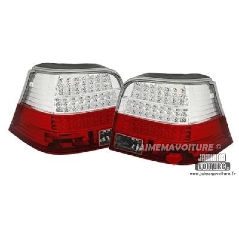 Blanco rojo Golf 4 traseras luces