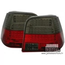 Ahumado rojo luces traseras Golf 4 LED