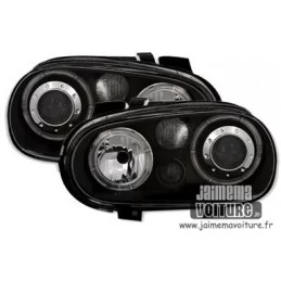 Frente Faros angel eyes Golf negro 4