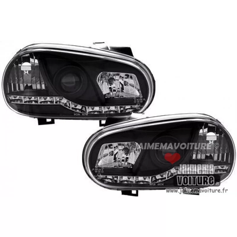 Headlight led Golf 4 black