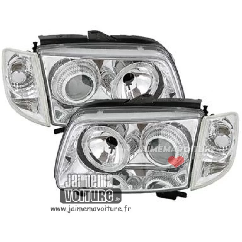 Fari anteriori angel eyes VW Polo 6N2