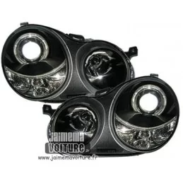 VW Polo 9N koplamp met angel eyes