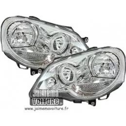  VW Polo 9N3 Angel eyes Depo Chrome