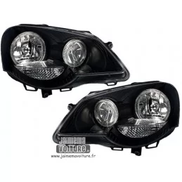 VW Polo 9N3 Angel eyes black Depo