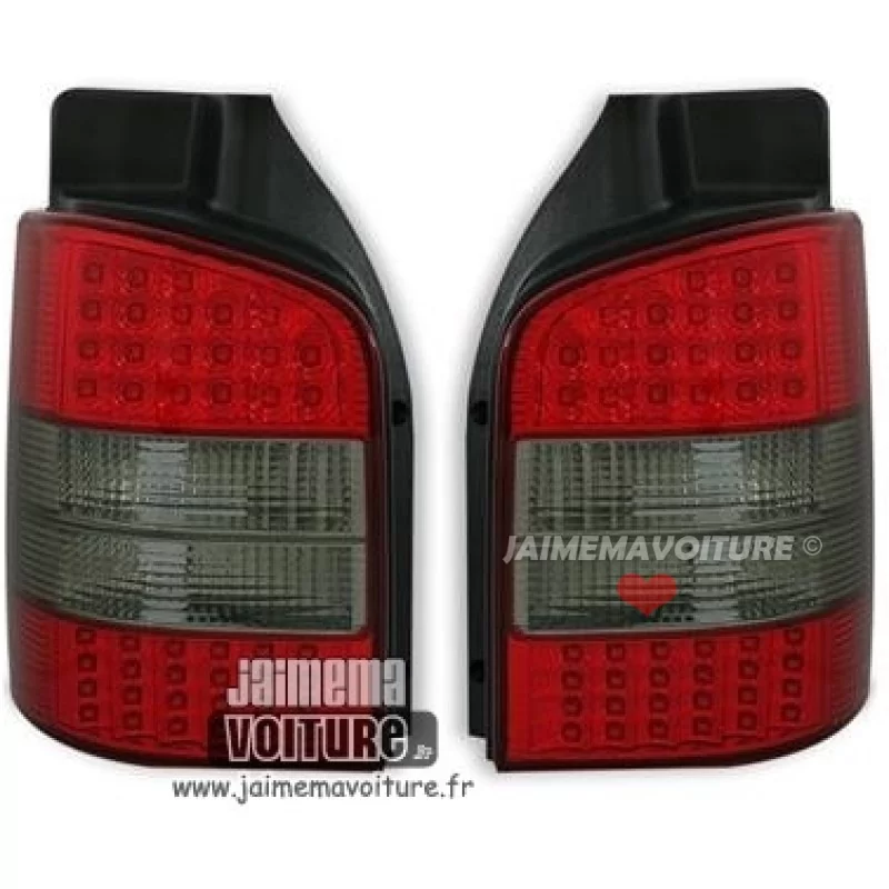  VW T5 Feux arrières Led Rouge Noir