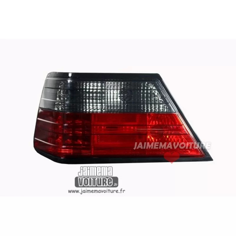 Mercedes W124 smoked red LED rear lights