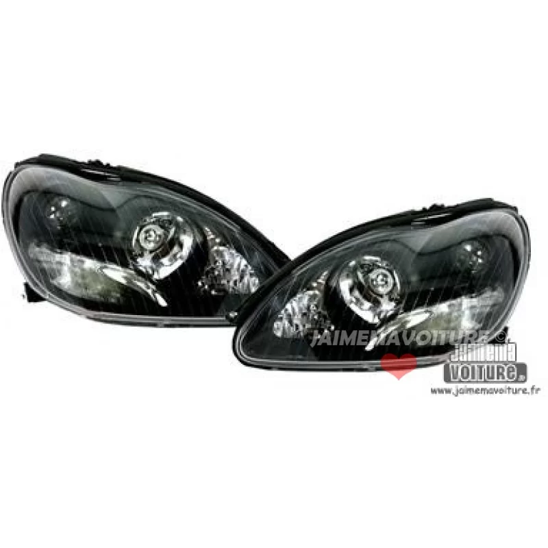 Front headlight Xenon black Mercedes class S W220