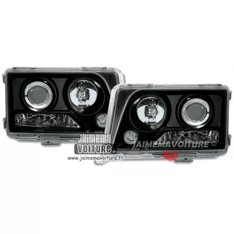 Front headlights Mercedes class E W124 93-95 black