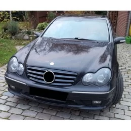 High-gloss black grille for Mercedes C-Class W203