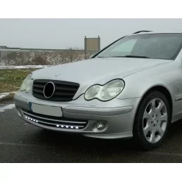 Matte black grille for Mercedes C-Class W203