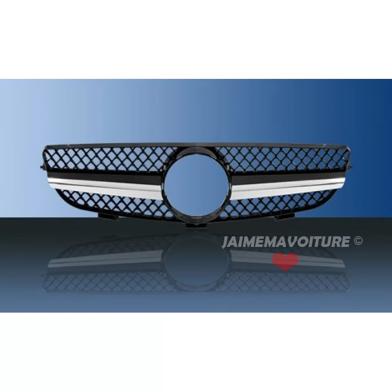 1-bar chrome grille Mercedes CLK