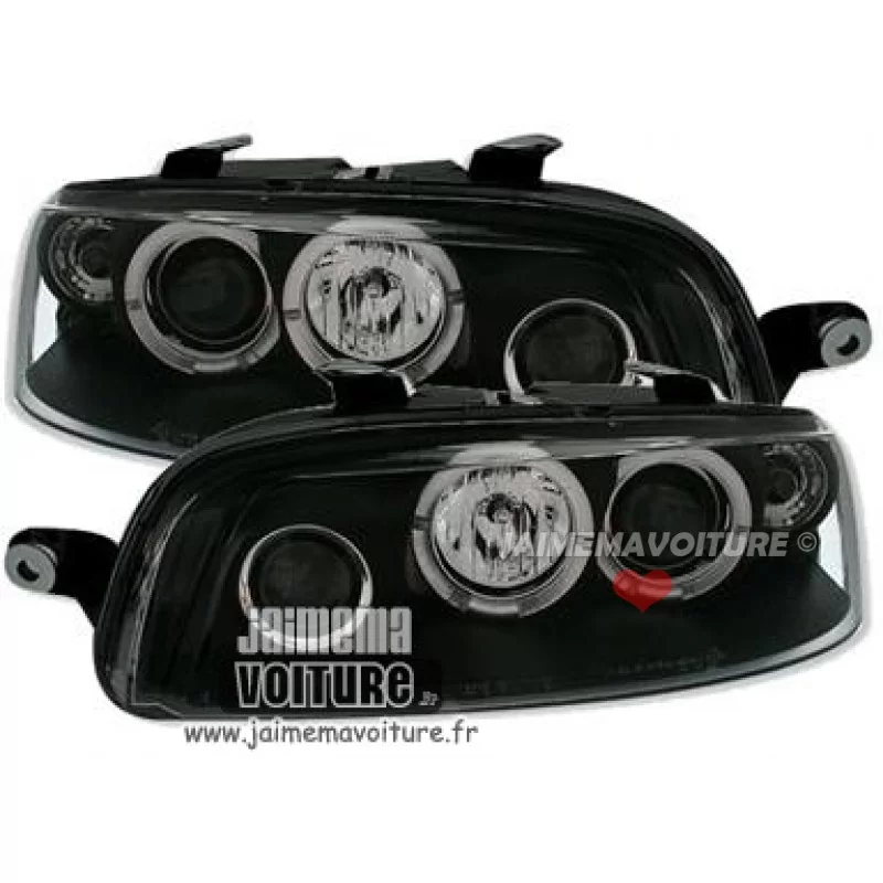 Fiat Punto Angel eyes Sonar fase 2 zwart