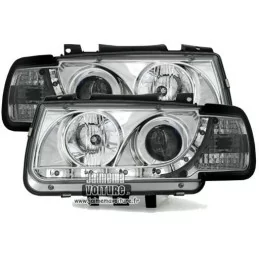 VW Polo 6N front headlights has leds Sonar black