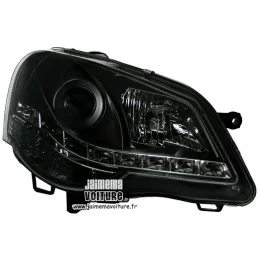 VW Polo 9N3 Phares avant a led Sonar Noir