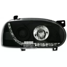 Phares avants a leds Devil eyes Golf 3 Sonar - Chrome