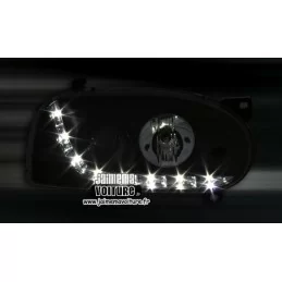 Phares avants a leds Devil eyes Golf 3 Sonar - Noir