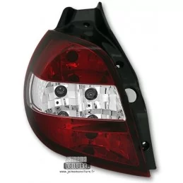 Renault Clio 3 atrasos de faros cristal rojo blanco