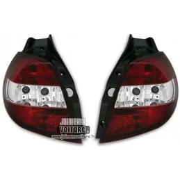 Renault Clio 3 atrasos de faros cristal rojo blanco