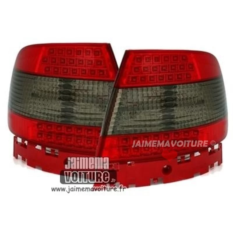 Audi A4 B5 Luces traseras LED Cristal Rojo Negro Audi A4 B5 Luces traseras LED Cristal Rojo Negro