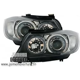 BMW 3 serie E90 E91 koplampen met angel eyes