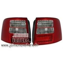 Audi A6 Avant Estate LED-achterlichten rood wit