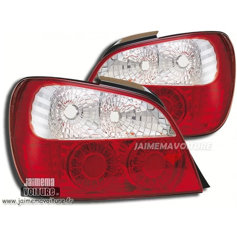 Subaru Impreza rear lights to leds red Chrome