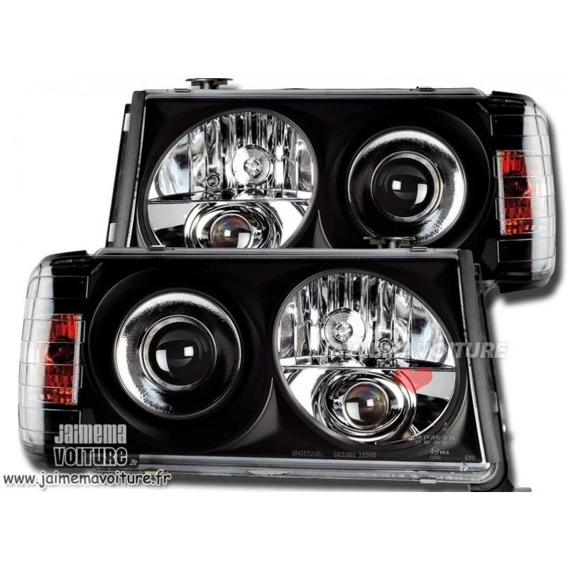 Faros delanteros Mercedes Clase E W124 85-93 negro