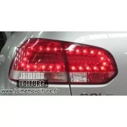 Campos de 6 luces traseras en LED blancos rojos