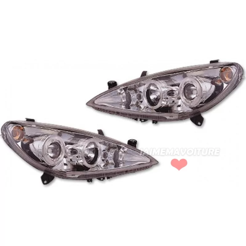 Peugeot 307 Angel Eyes Chrome