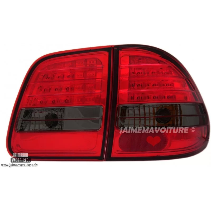 Feux arrières à leds Mercedes Classe E Break W210 Rouge fumé