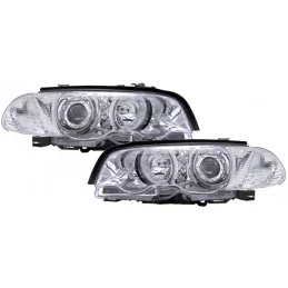 Ojos de angel faros delanteros BMW serie 3 1999-2001 cromo