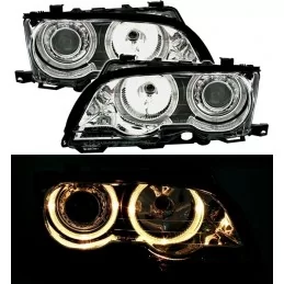 Angel eyes BMW E46 schneiden Cabrio Phase 2 Chrom